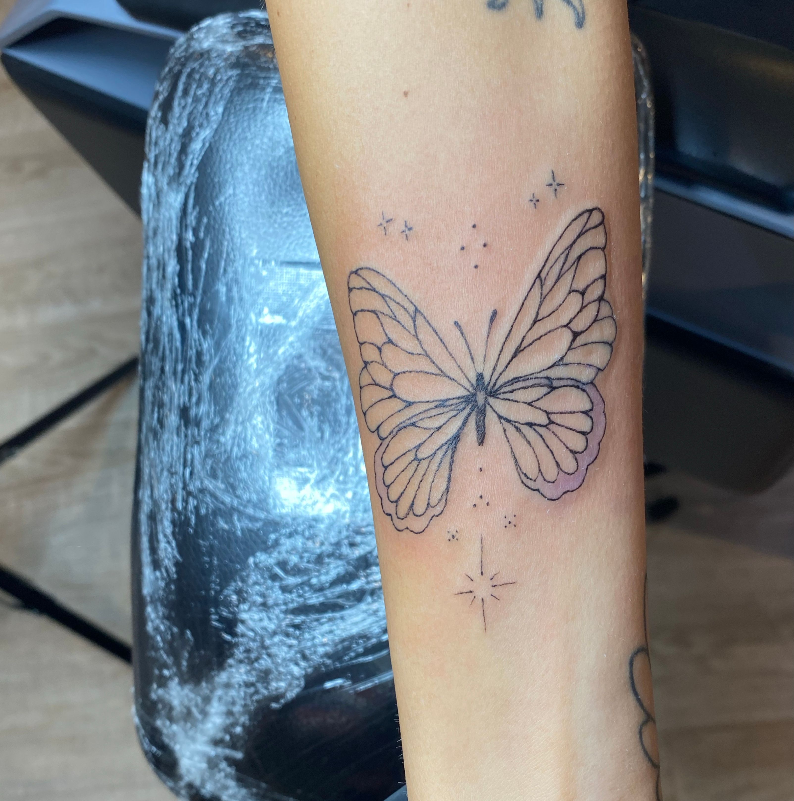 Optical Illusion Tattoo Butterfly By Yatzil Elizalde 15