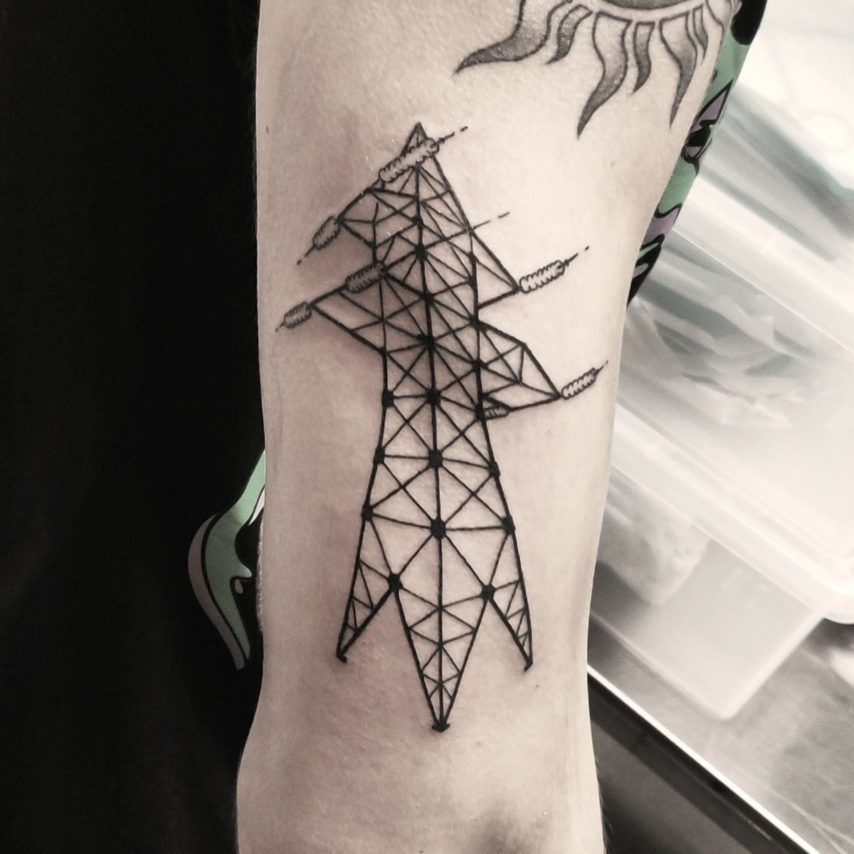 Tattoo uploaded by Denial Design • Electricity pole • Tattoodo