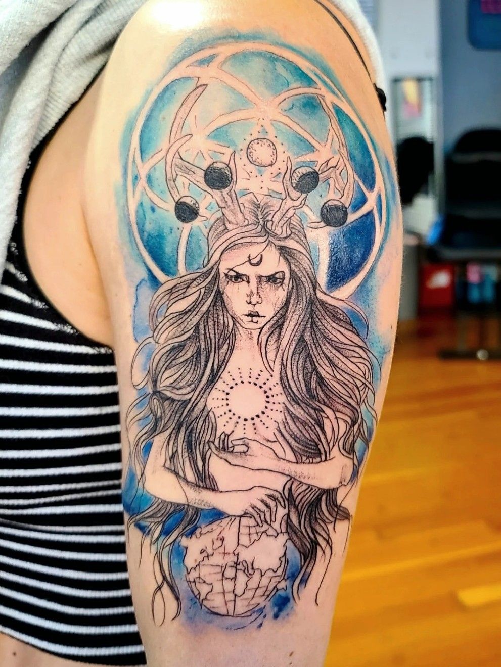 Gaia Goddess Tattoo  TATTOOGOTO