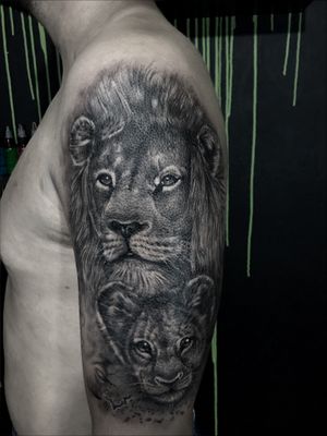 Tatuaje de leon 🦁 espero les guste pueden encontrar mas de mi trabajo en @Lbendita