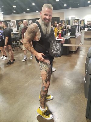 3rd place best leg sleeve at a Tampa Tattoo Arts convention 