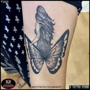 #Angeltattoo #butterfly #butterflytattoo #Angelbutterflytattoo #ink #inked #tattooday #tattoostyle #rtattoo_studio #tattoogirl #tattooartist #tattooink #angeles #lovequotes 