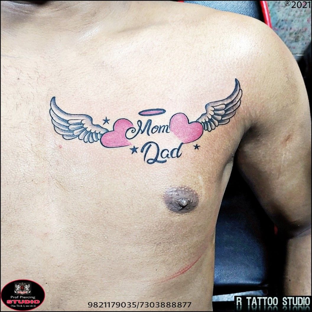 Sumedh Kamble  Mom Dad Wings Tattoo design Made  Facebook