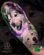 memorial tattoo -bottom dog is healed