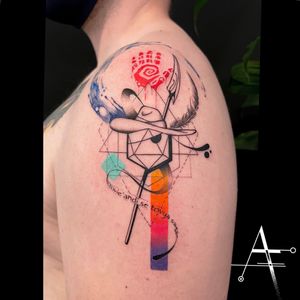 Tattoo uploaded by Alper FIRATLI • The wheel of time… . For custom designs  and booking; alperfiratli@ . . . . . #geometrictattoo #colortattoo  #colorfultattoo #tattooartist #tattooidea #thewheeloftime #ink #frp  #customtattoo #matcauthon #