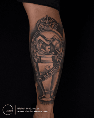 Real Madrid Tattoo by Bishal Majumder at Circle Tattoo.
