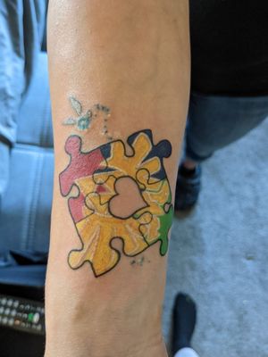 Custom autism tattoo for my step daughters mom!