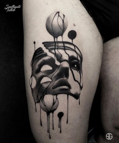 • Sisyphus • custom blackwork project done by our resident @o.s.c.r.tttst at The Great British Tattoo Show 2021 @skindeep_uk for @viktor_hook 🩸 For similar projects contact us: 👉🏻@southgatetattoo • • • #skindeep #sisyphus #customtattoo #blackwork #darktattoo #onlythedarkest #thightattoo #southgatetattoo #sgtattoo #sg #londontattoo #londontattoostudio #northlondontattoo #northlondon #southgate #enfield #arnosgrove #dark #black 