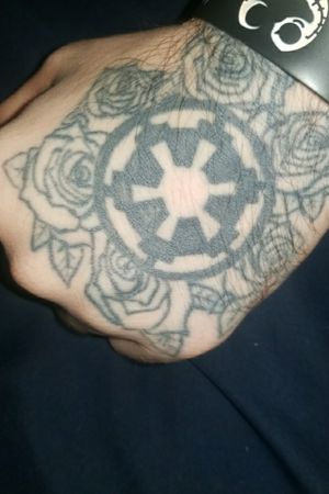 Star Wars Empire memorial hand tattoo