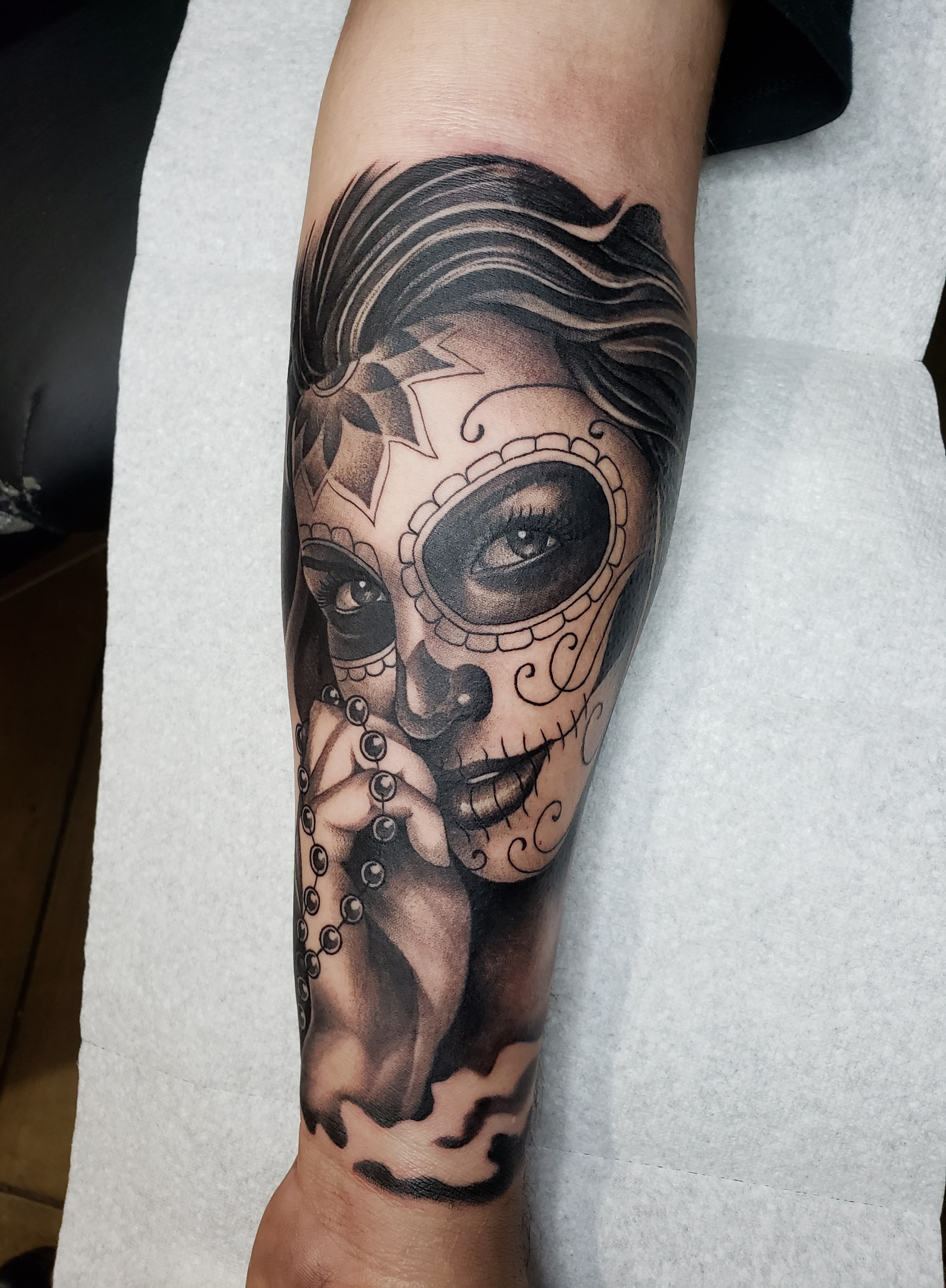 Buy Skull Tattoo Print Tattoo Design Day of the Dead Art Online in India   Etsy