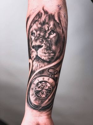 Lion and  compass