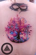 tree of life colorful tattoo