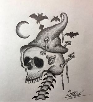 Witch skull 🧙🏻‍♀️💀