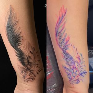 Freehand coverup tattoo by our resident @cat_vaska116 🪶 For similar projects contact us: 👉🏻@southgatetattoo •••#feathertattoo #feather #coveruptattoo #londontattooartist #sg #southgatetattoo #tattoos #realistictattoos #oldschooltattoos #customdesigns #londontattoostudio #london #northlondon #realism #londontattoo #SGTattoo #blackwork #Enfield #northlondontattoo #customtattoo #ink #darktattoo #traditionaltattoo #southgate 