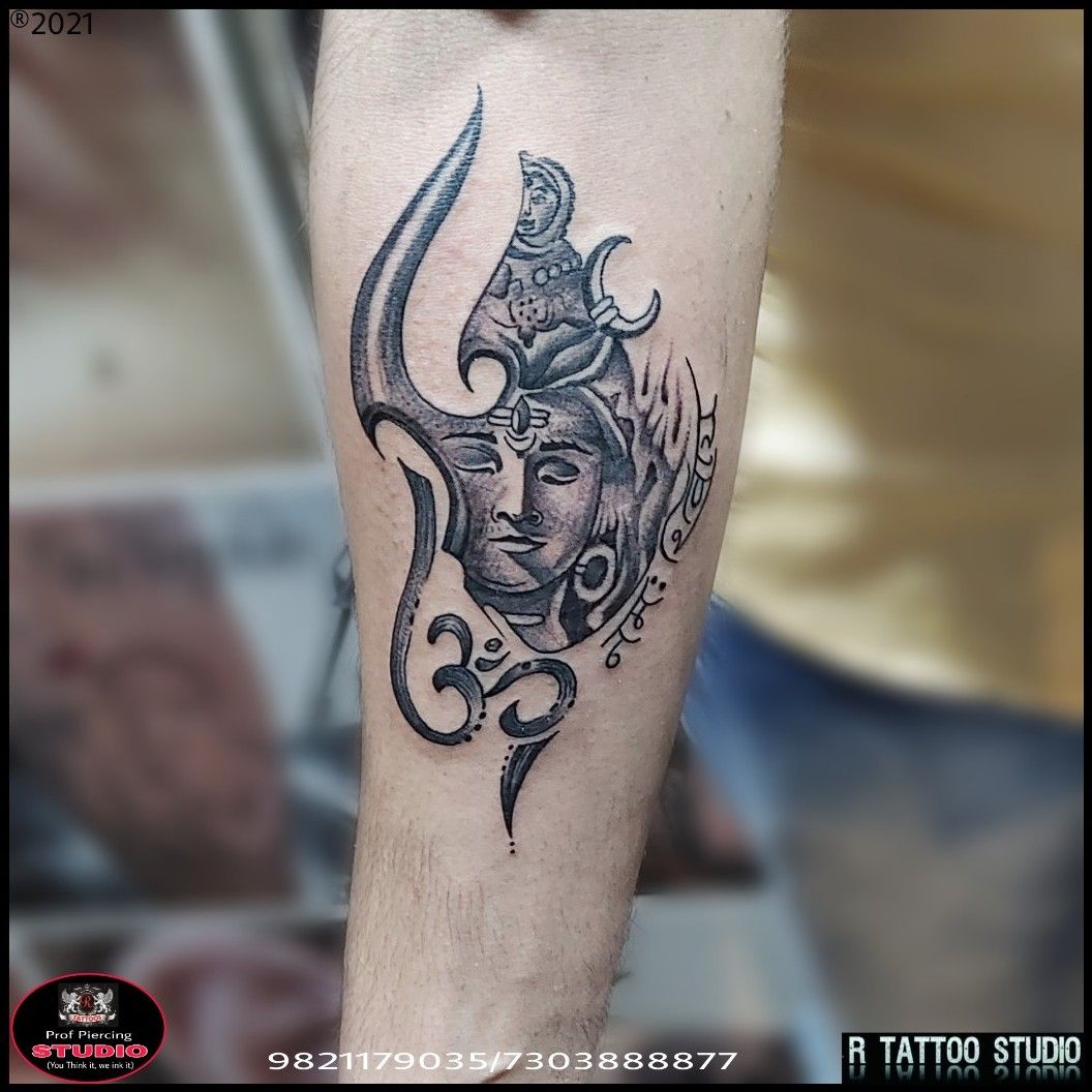 Mahakal trishul tattoo Mahadev trishul tattoo designom and trishul totoo  design top 30 trishul  YouTube