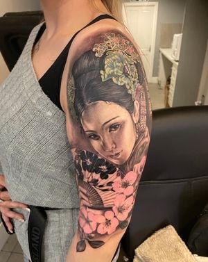 Start of Japanese realism sleeve for Lucy !