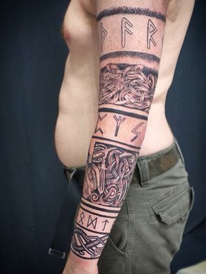 Tattoo uploaded by Dmitrii Novichkov • Celtic tattoo sleeve, by artist  DMITRII NOVICHKOV, from #MoscowTattooClub • Tattoodo
