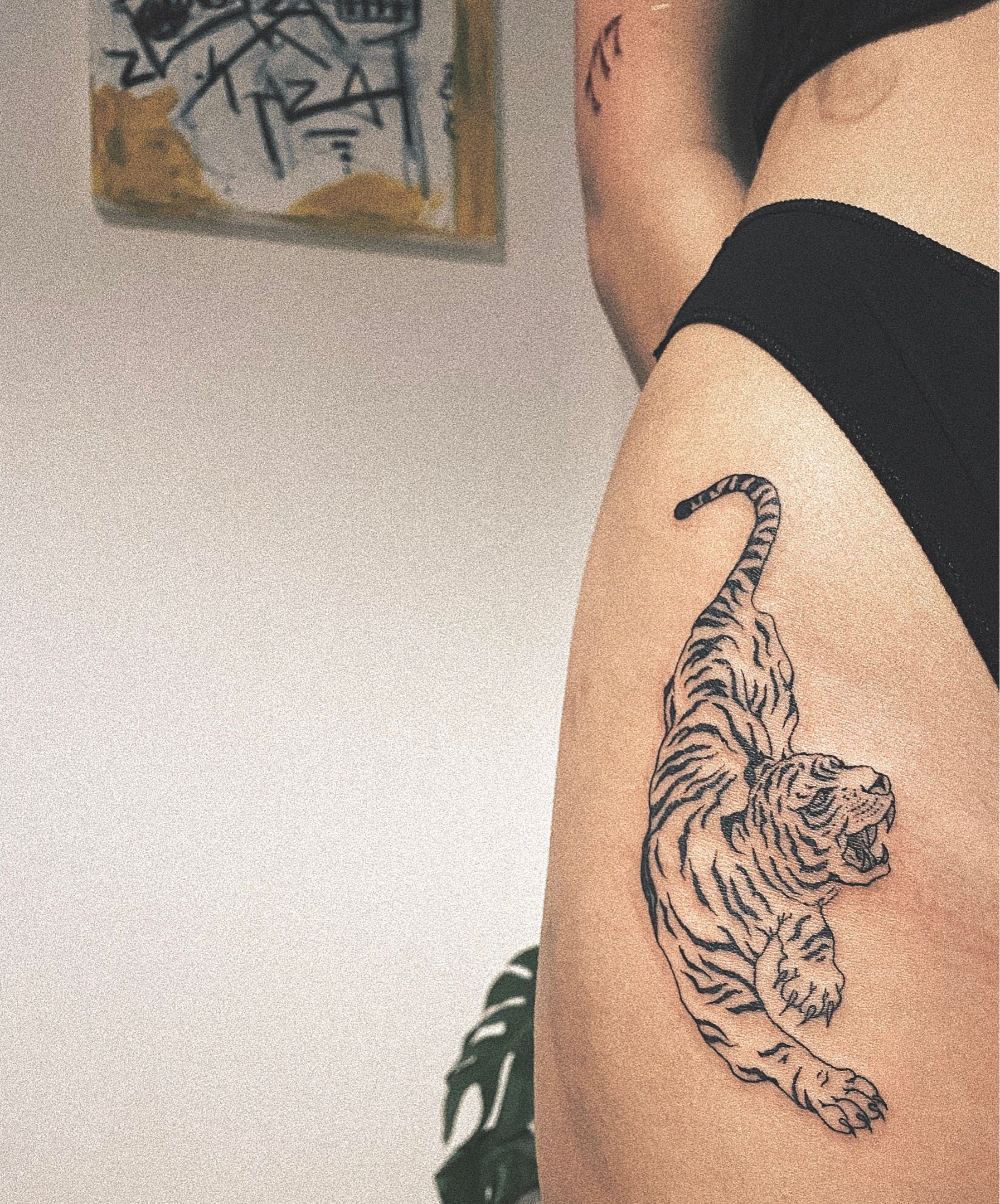 Poison IV Tattoo Parlour on Twitter Minimalist Tiger cub behind the  ear Done by Alessandro httpstco0XgbjKcYOm  Twitter