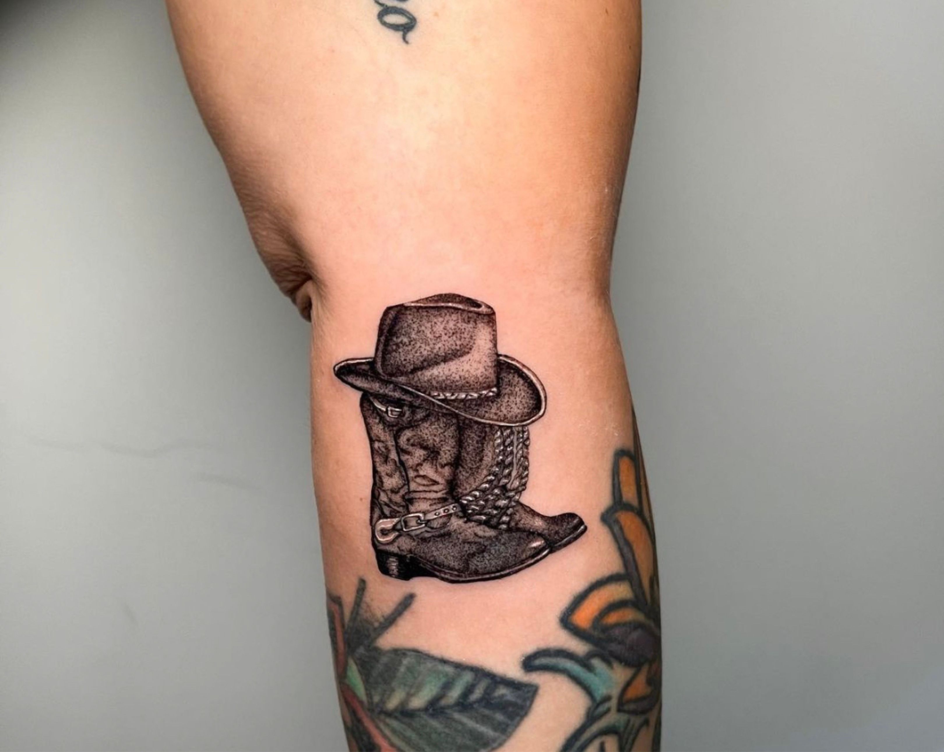 Cowboy boot by Tristan Ritter  Tattoogridnet