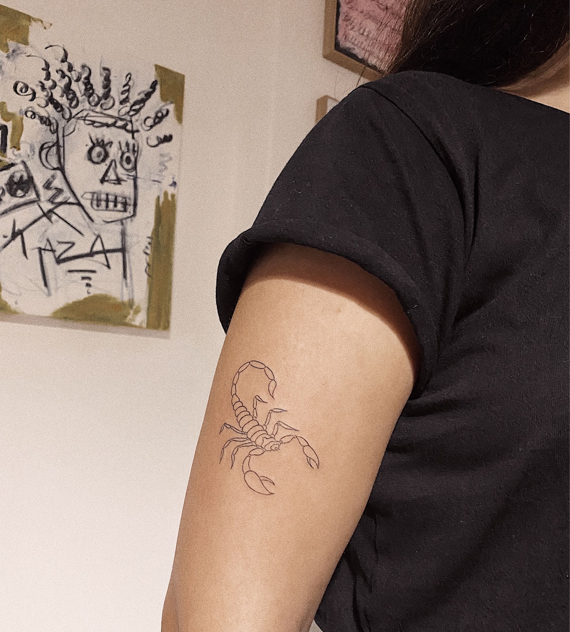 Scorpion🦂 tattoo for @_j.gonzalezz_ + + + #scorpio #blackandgreytattoo # tattoo #girltattoo #ny #nytattoo | Instagram