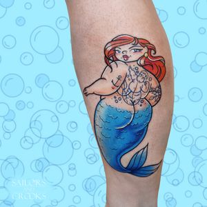 Tattooed Mermaid #almelo #pinup #mermaid
