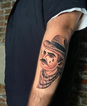 Sad cowboy tattoo 🤠