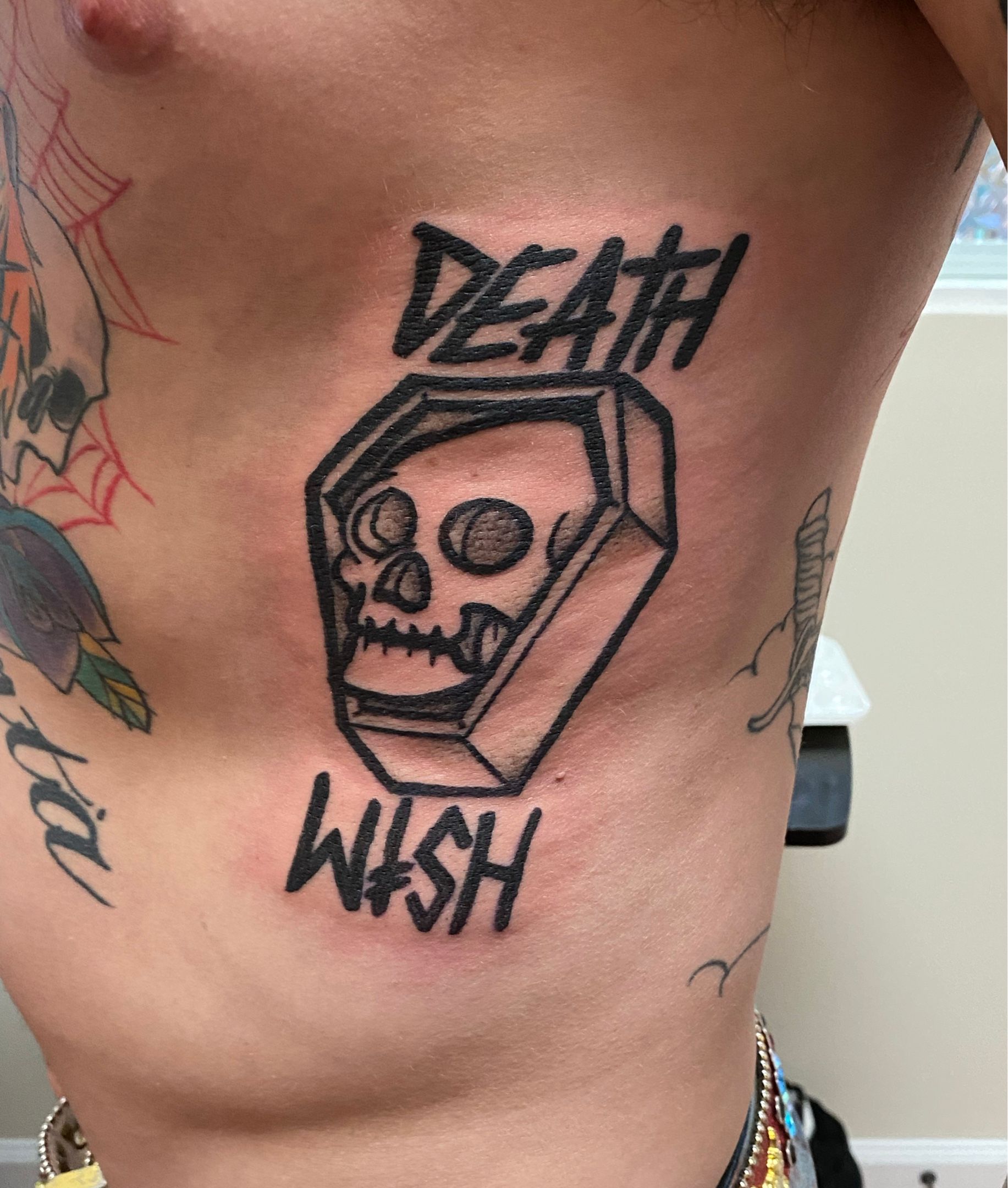 deathwishskateboards on Tumblr: We've seen a lot of Deathwish tattoos but  this one might take the cake! Get that @thelocalskateshop_ X Deathwish  collab board if...