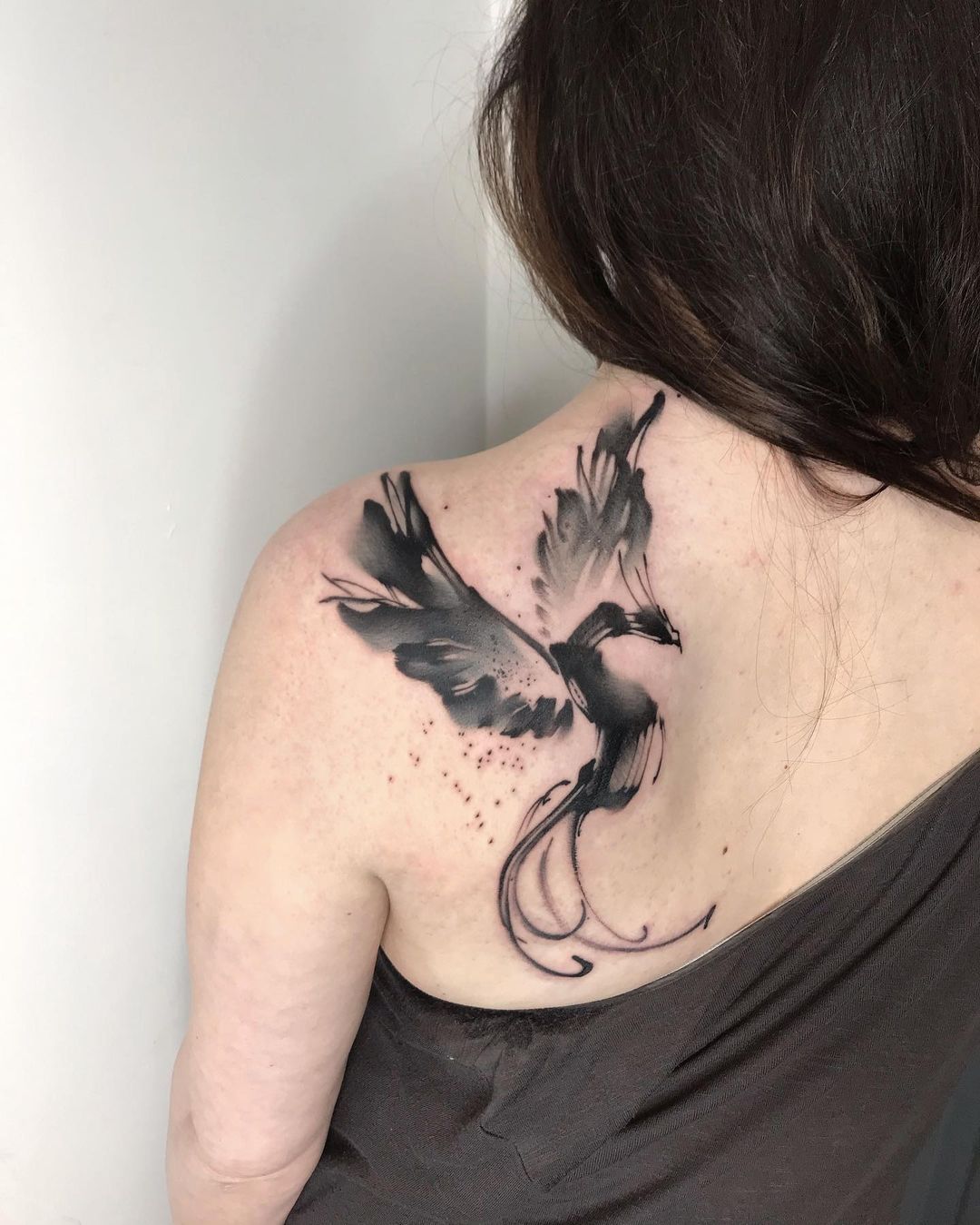 Tattoo uploaded by Andy Potter • Crows and Blossoms • Tattoodo