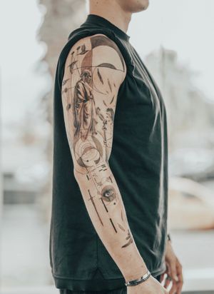 #art #tattooart #artist #tattoos #tattoodo #cheyennetattooequipment #kwadron #inked #tattoo #bodyart #inkedmag #tattoodesign #tattoolove #fullsleeve #sleevetattoo