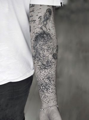 #art #tattooart #artist #tattoos #tattoodo #cheyennetattooequipment #kwadron #inked #tattoo #bodyart #inkedmag #tattoodesign #armtattoo #sleevetattoo
