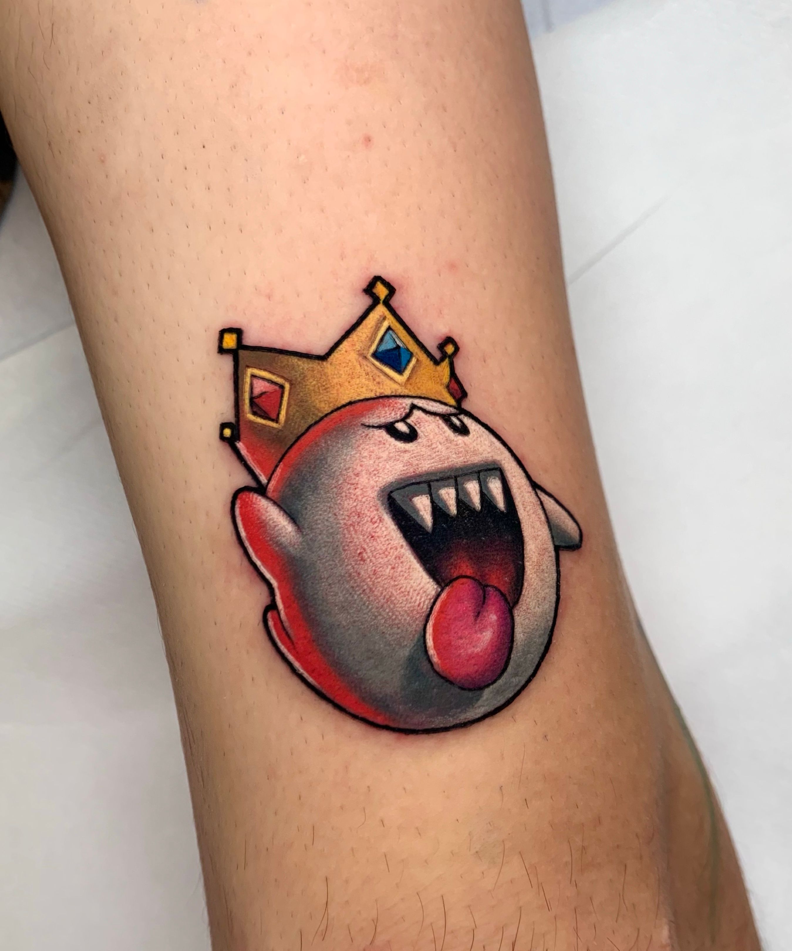 Fawkes  Nuke Best Friends on Instagram  Crazy King Boo tattoo by  iimmerse Thanks Billy  kingboo boo mario mariotattoo nintendo  Nintendotattoo videogametattoo