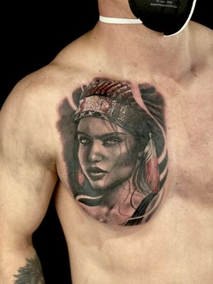Tattoo by Julian Gonzalez Angel Rose Tattoo