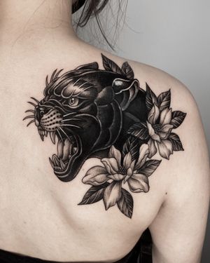 Panther with magnolia (Cover up)