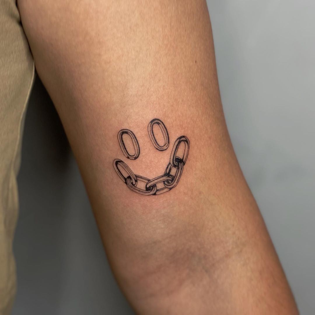 Small Smile now, Cry later Done at : @pachuco_tattoo #smilenowcrylater  #smalltattoos #small #blackandgreytattoo #smallmask #mask #tatto... |  Instagram