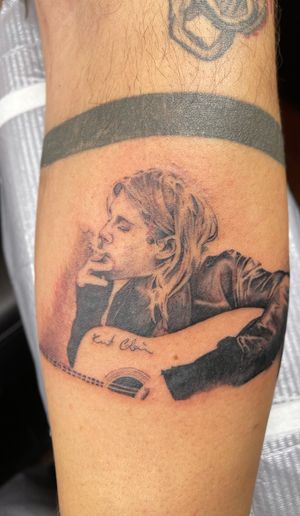 Micro-portrait of Kurt Cobain 