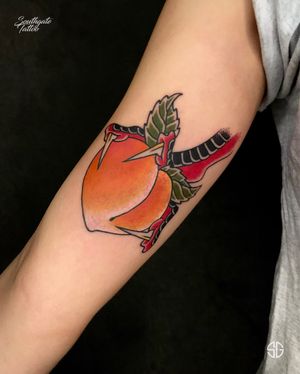 • 🍑 • custom traditional piece by our resident @dr.ivo_tattoo For similar projects contact us: 👉🏻 @southgatetattoo • • • #peach #peachtattoo #orange #realism #londontattooartist #london #southgatetattoo #enfield #londonink #realistictattoos #southgate #tattoos #londontattoostudio #londontattoo #amazingink #traditionaltattoo #northlondontattoo #SGtattoo #blackwork #oldschooltattoos #customtattoo #northlondon #customdesigns #darktattoo #sg #ink