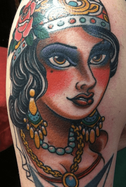 Girl with Bandana by Pepper : Tattoos