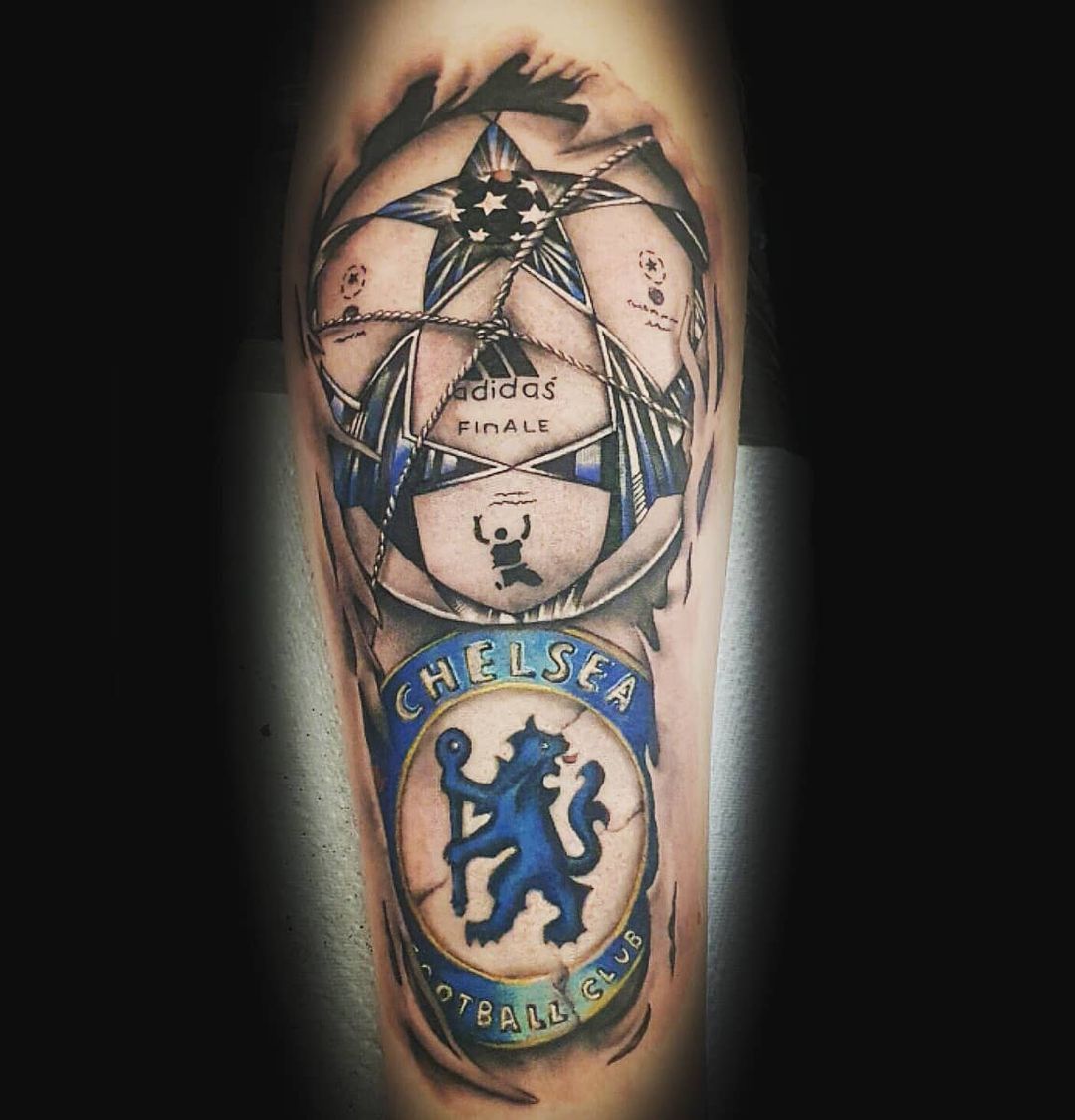 Skullduggery Tattoos - Brandon's Chelsea lion... | Facebook