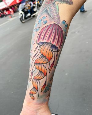 Jellyfish tattoo from this past weekend 
