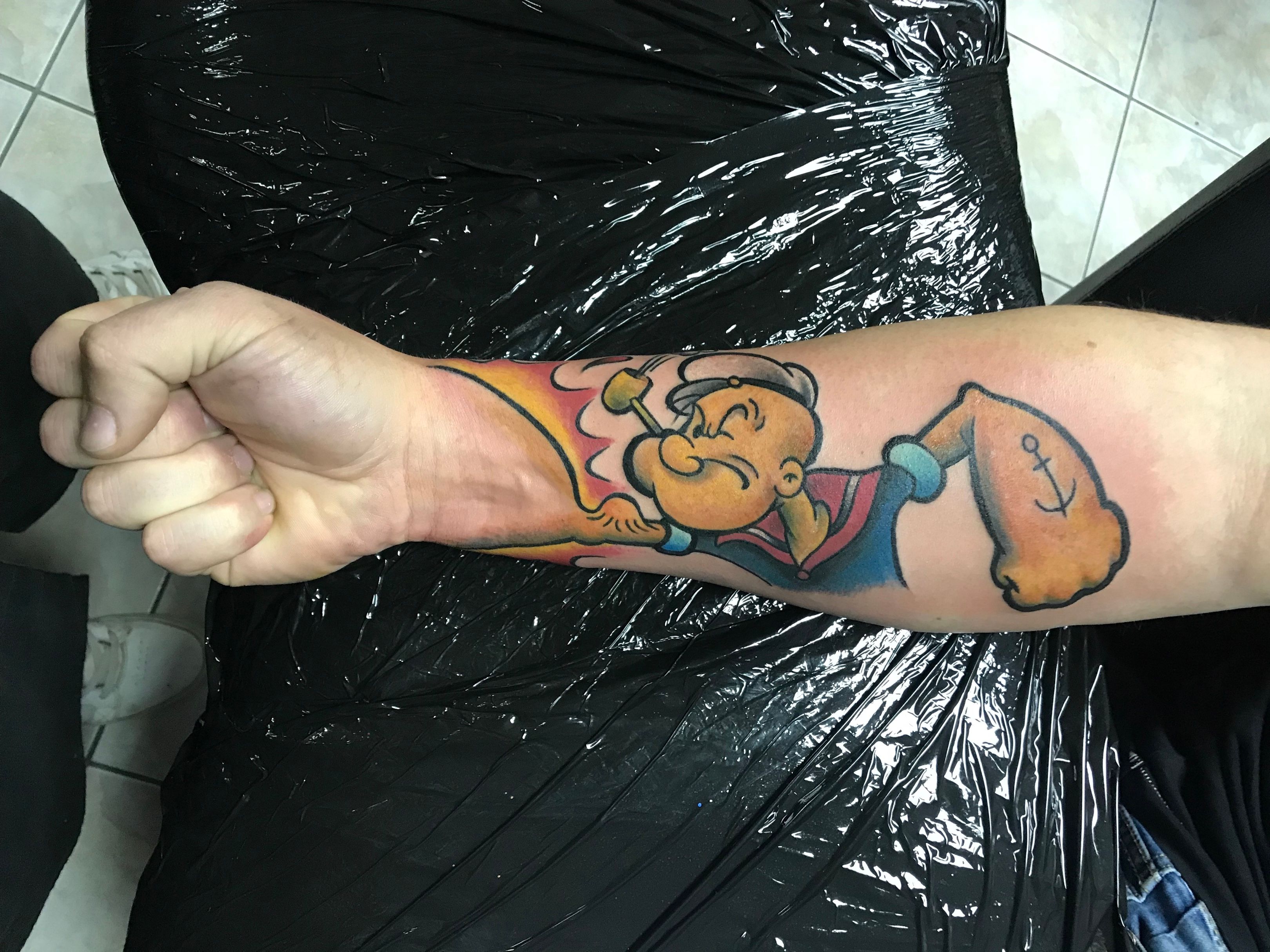 Update 73+ popeye arm tattoo super hot