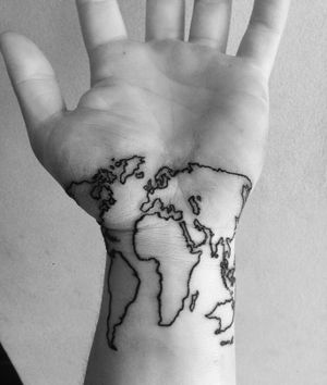 #earth #map #palm #magyat