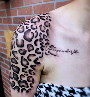 “Live one day at a time”. ⁣ 1st session done for @_savimarie’s cheetah sleeve honoring her late cousin who loves cheetah print…what also makes this so special is that we mixed in her cousin’s ashes too. ⁣ ⁣ Loved being a part of this special memorial tattoo, can’t wait to add lots of color to it next sesh! ⁣ ⁣ ⁣ Done at @empireinkstudios ⁣ ⁣ ⁣ #memorialsleeve #specialtattoos #leopardprintsleeve #leopardlove #tattooideas #tattooed #sleevetattoo #worldfamousink #axysrotary #hextat #slatecartridges #southbeachmiami #explore #explorepage #girltattoos
