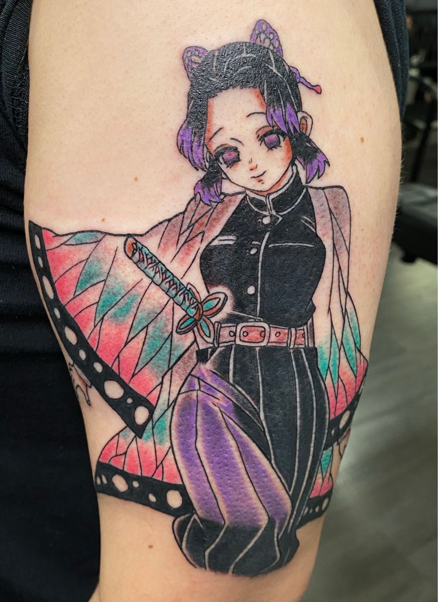 Tattoo uploaded by Alex Byrne • Shinobu Kochō from Demon Slayer • Tattoodo