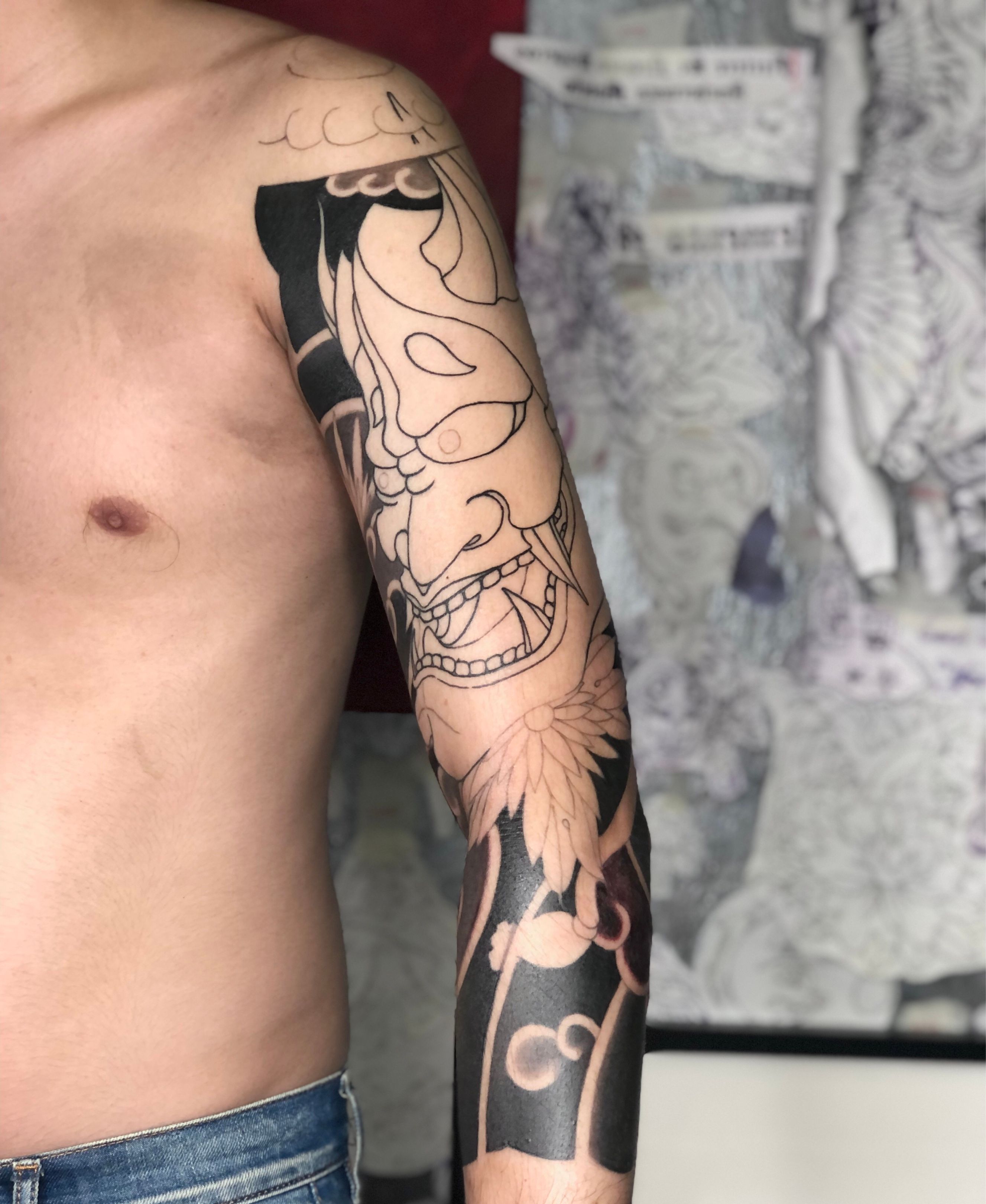3/4 geometric sleeve tattoo by Kevin Ligabue @kevinligabue Oakland  California bay area : r/tattoo