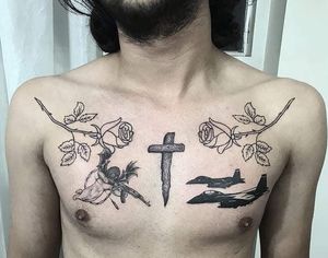 Chest design and tattoo by me
