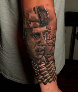Military piece for an awesome veteran Cesar… Thank you for your service. For booking text me at (214) 934-1929 