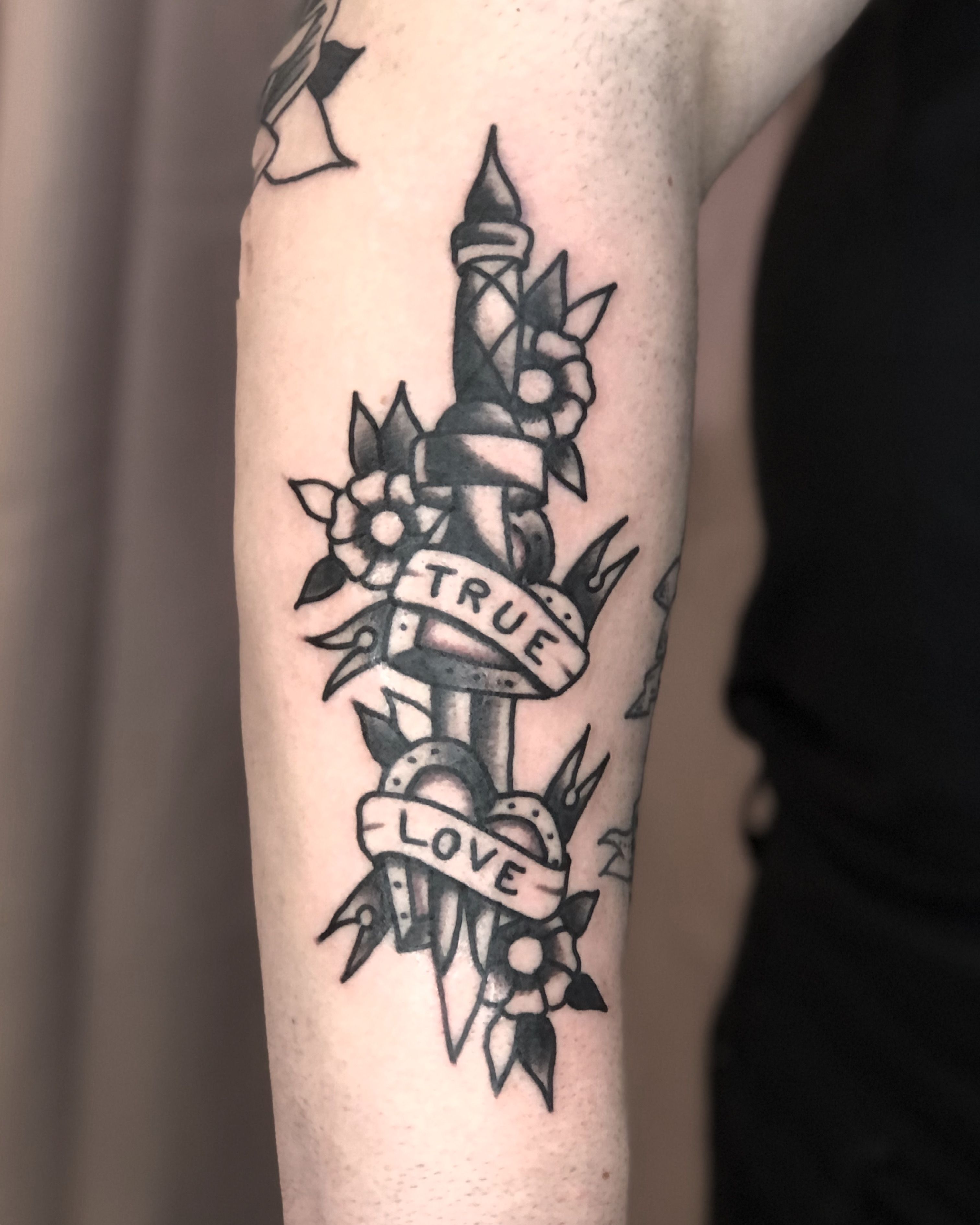 Love is a Dagger TATTOO Design  Etsy