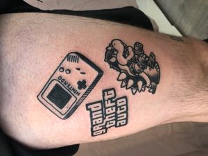 Game boy, GTA and bowser 