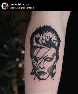 David Bowie stylised portrait 