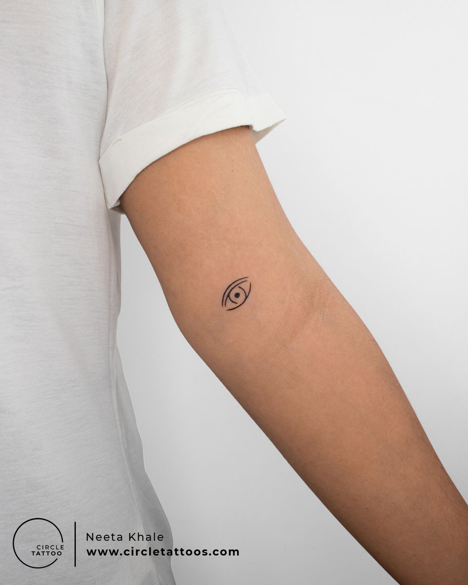 Tattoo uploaded by Circle Tattoo • Small Evil Eye Tattoo by Neeta Khale